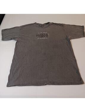 Comfort Colors South Street Philadelphia Men's Gray Cotton T-Shirt Size Large
